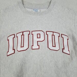 Champion Reverse Weave‎ Sweatshirt Mens Small Gray IUPUI Crewneck NCAA College